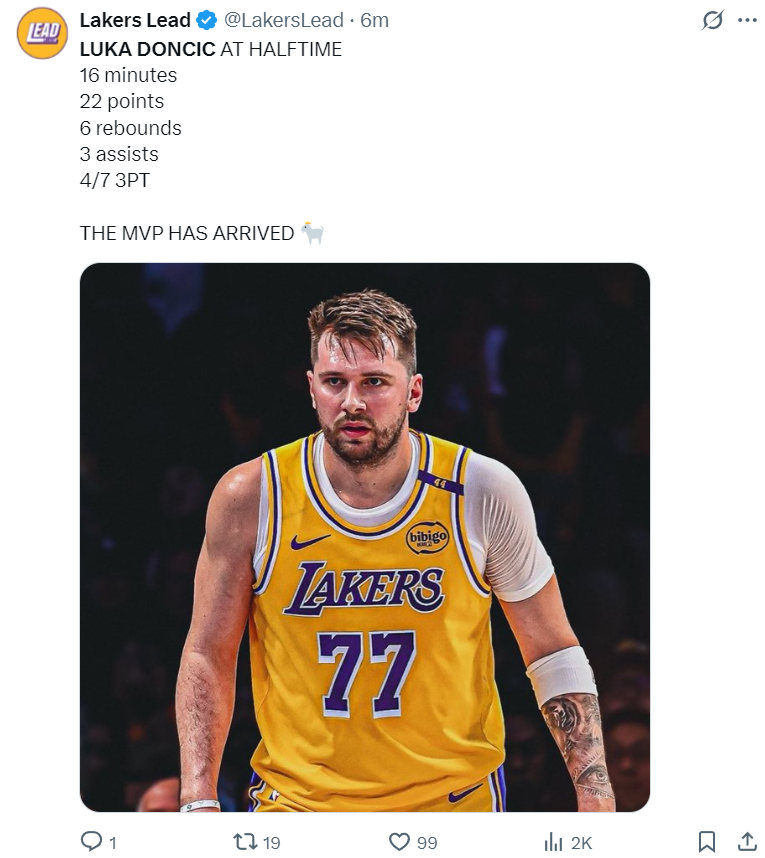 后效率值又, 三分太厉害, 末节东契奇